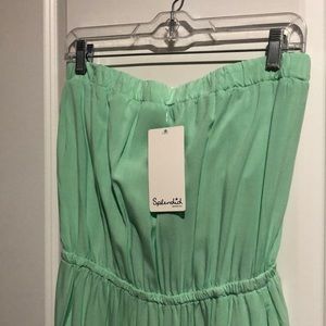 Splendid mint maxi dress with pockets
